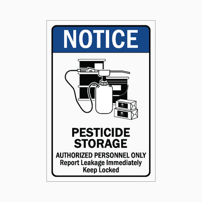 PESTICIDE STORAGE SIGN