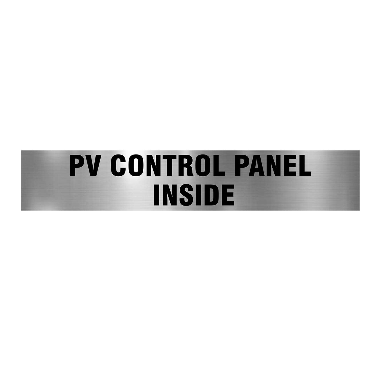 PVC CONTROL PANEL INSIDE SIGN