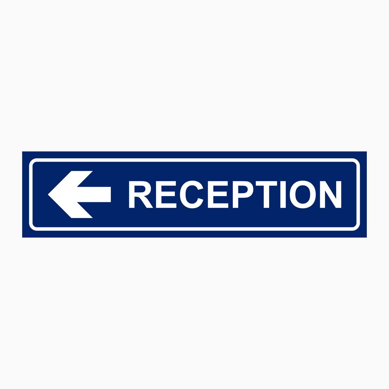 Reception At Rear Sign RECEPTION SIGN | Guide Visitors with Durable Signage – Get signs