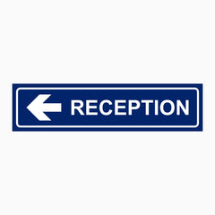 RECEPTION SIGN (LEFT & RIGHT POINT)