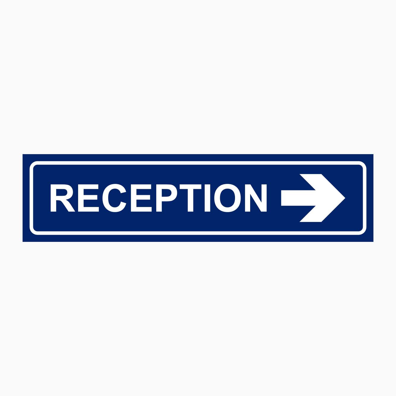 RECEPTION SIGN RIGHT ARROW BY GET SIGNS