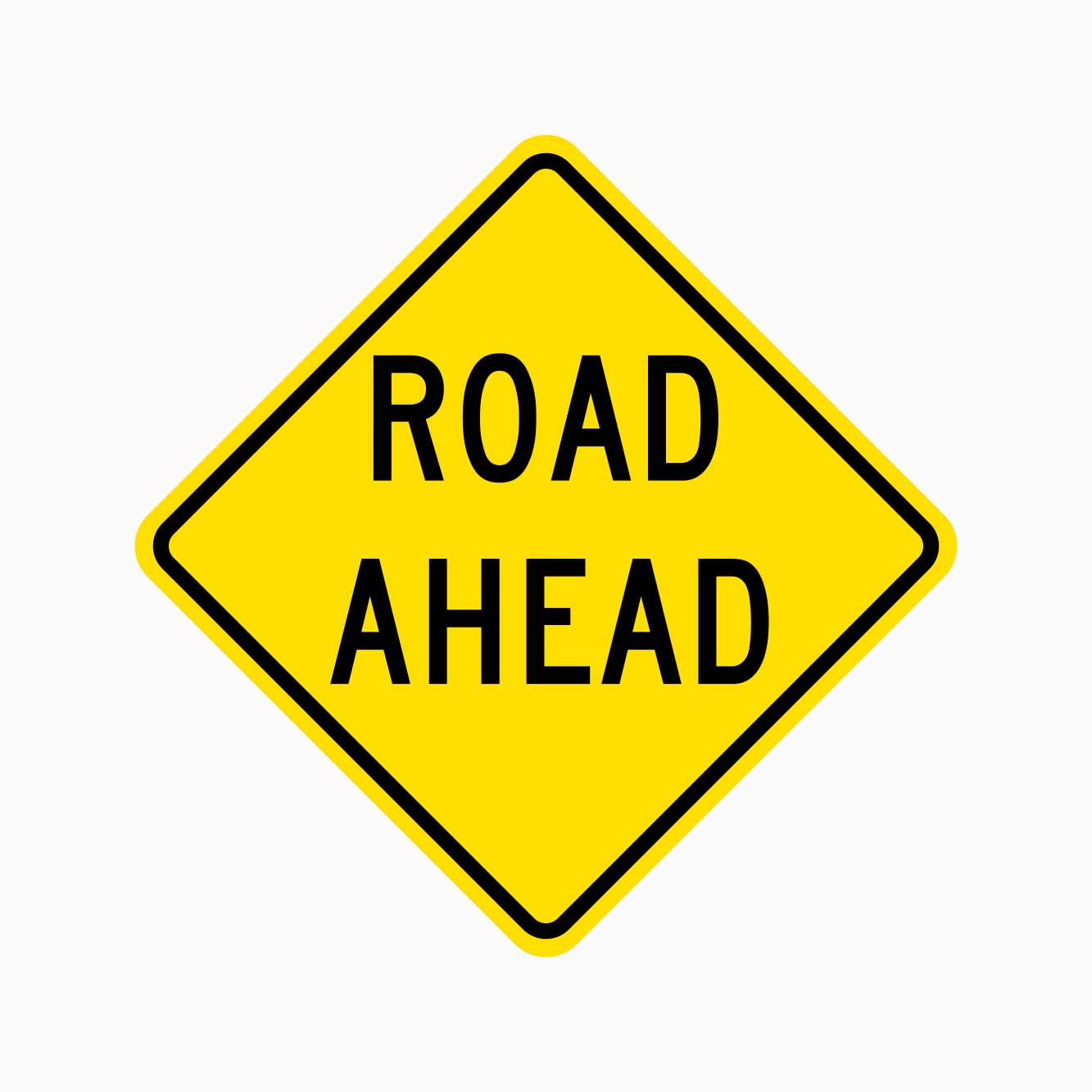 Road Ahead Sign W6-8 - GET SIGNS AUSTRALIA