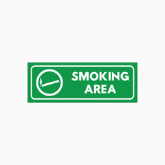 SMOKING AREA SIGN