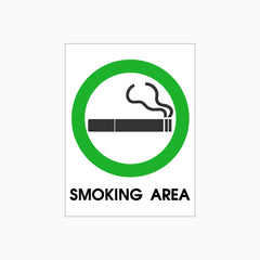 SMOKING AREA SIGN