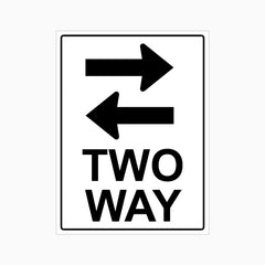 Two Way (Left & Right Arrows) Sign