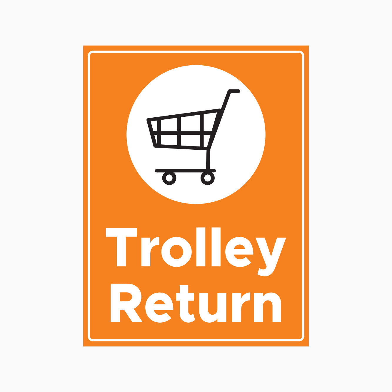 TROLLEY RETURN SIGN