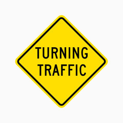 TURNING TRAFFIC SIGN