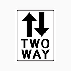 TWO WAY ARROWS SIGN