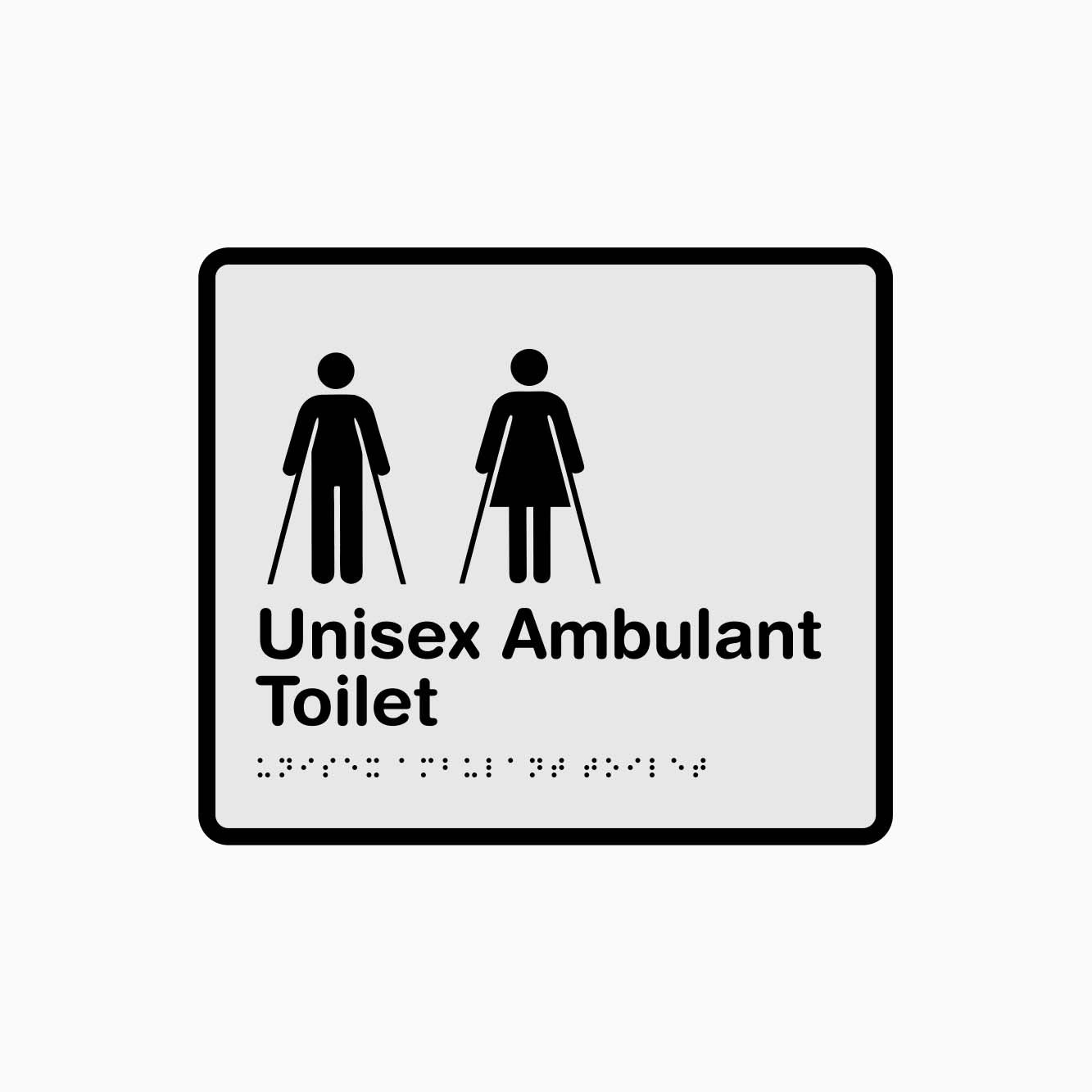 Unisex Ambulant Toilet Sign  - GET SIGNS