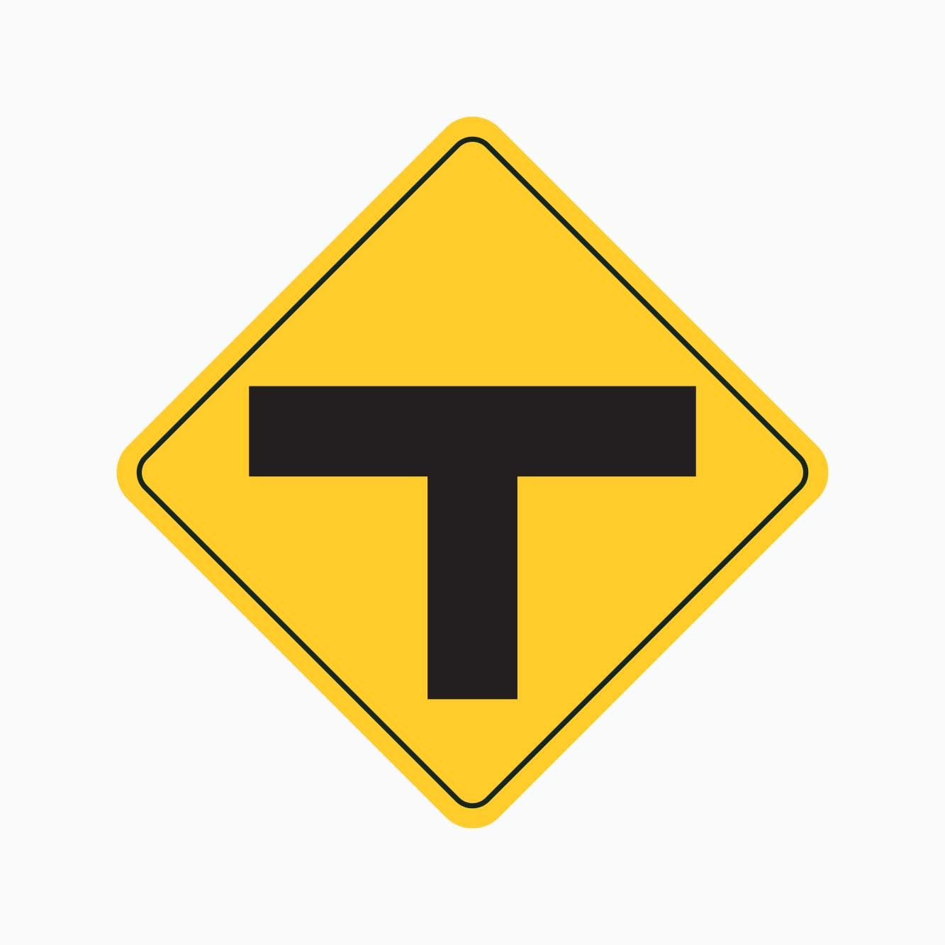 WARNING T-JUNCTION SIGN – Get signs