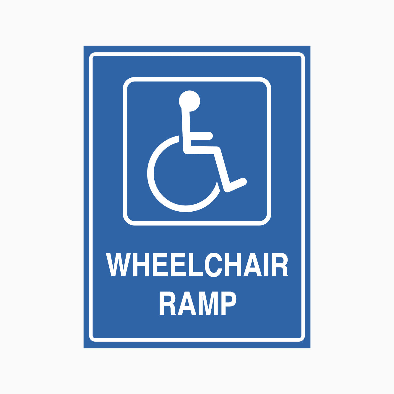 Wheelchair Ramp Sign | High-Quality, Durable Accessibility Signs – Get ...