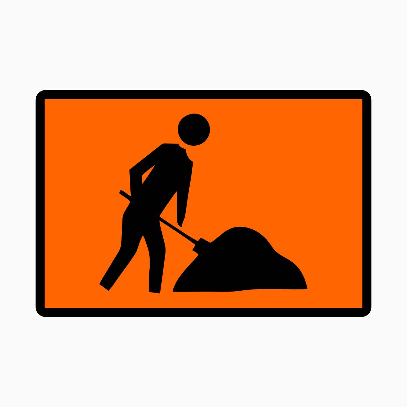 Worker and Digger man Sign Swing Stand | Construction Signage β GET ...