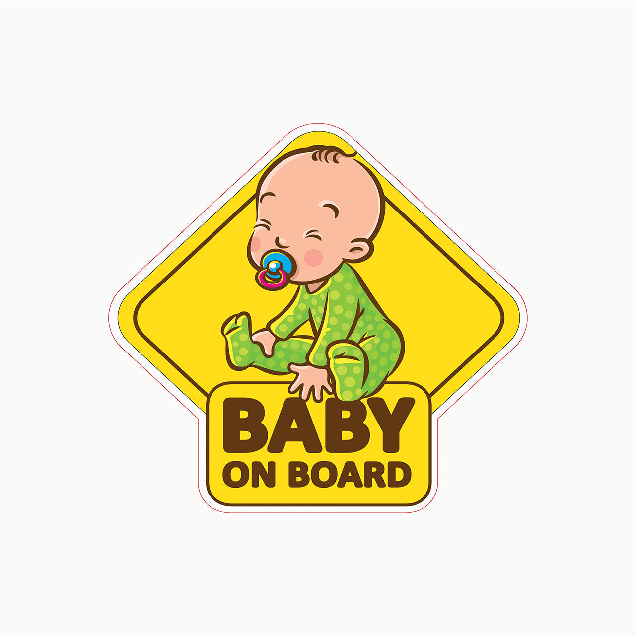 BABY ON BOARD SIGN - BACK WINDOW FOR VEHICLES