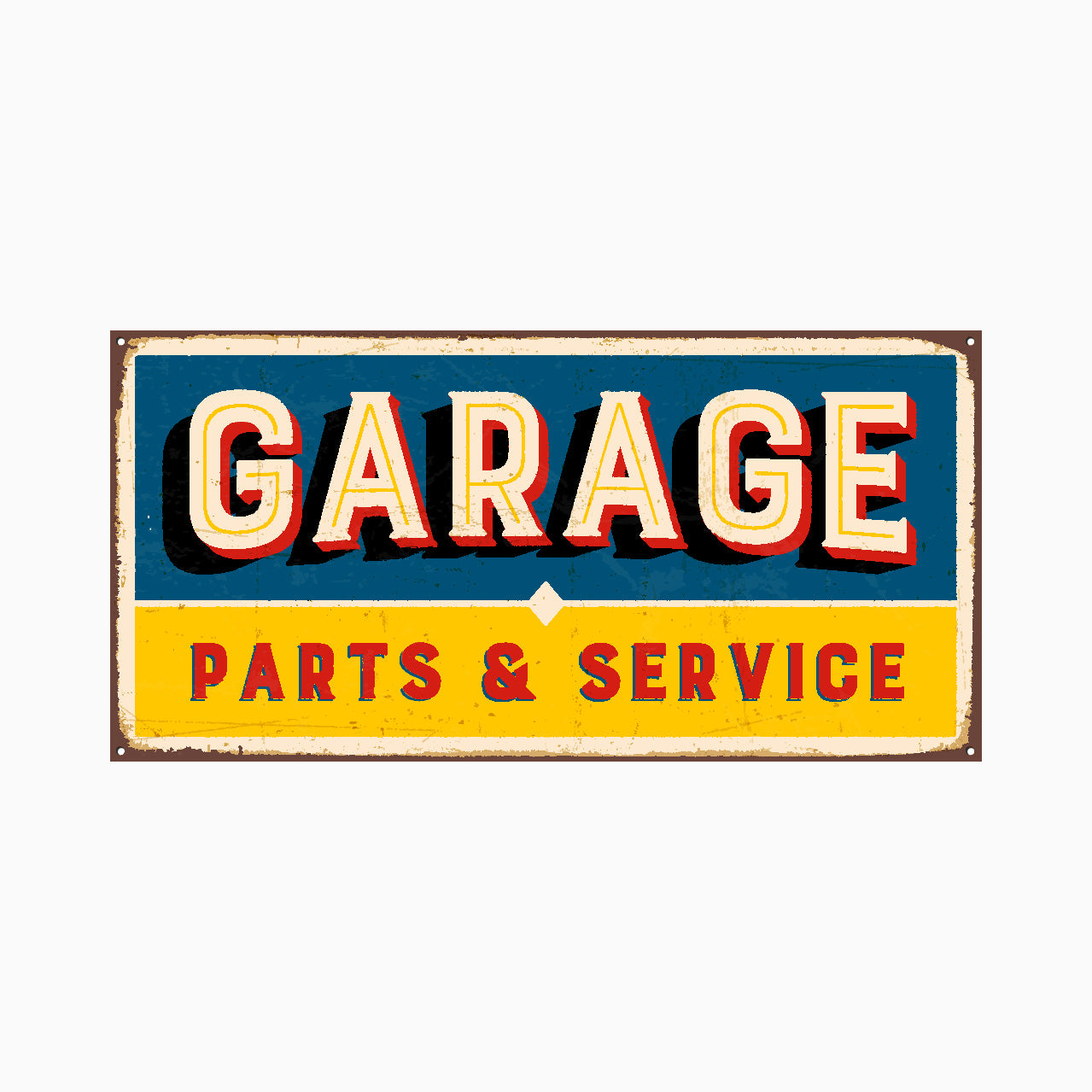 GARAGE SIGN - PARTS & SERVICE SIGN – Get signs