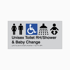 Unisex Accessible Toilet RH/ Shower & Baby Change