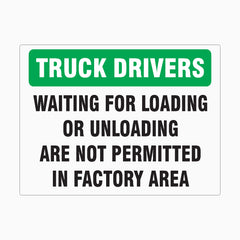 LOADING & UNLOADING AREA SIGN – Get signs