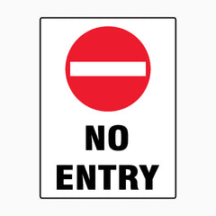STOP NO ENTRY SIGN