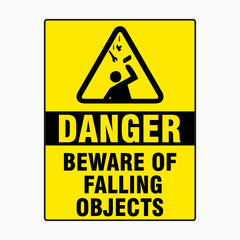 Buy Durable Falling Objects Signs for Workplace Safety - GET SIGNS ...