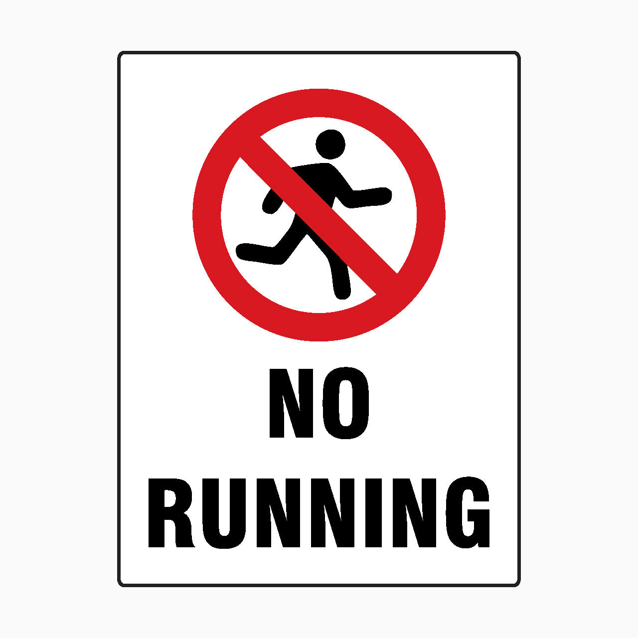 Running Only Sign NO RUNNING SIGN - Top-Quality Signage Solutions – Get signs