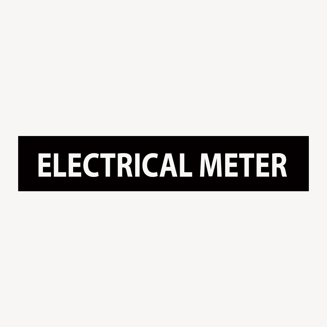 ELECTRICAL METER SIGN - Statutory Signs – Get signs