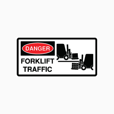 DANGER FORKLIFT TRAFFIC SIGN
