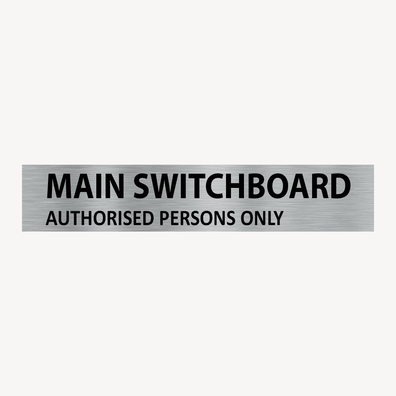 MAIN SWITCHBOARD AUTHORISED PERSONS ONLY SIGN at GET SIGNS in AUSTRALIA