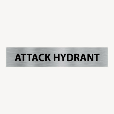 ATTACK HYDRANT SIGN