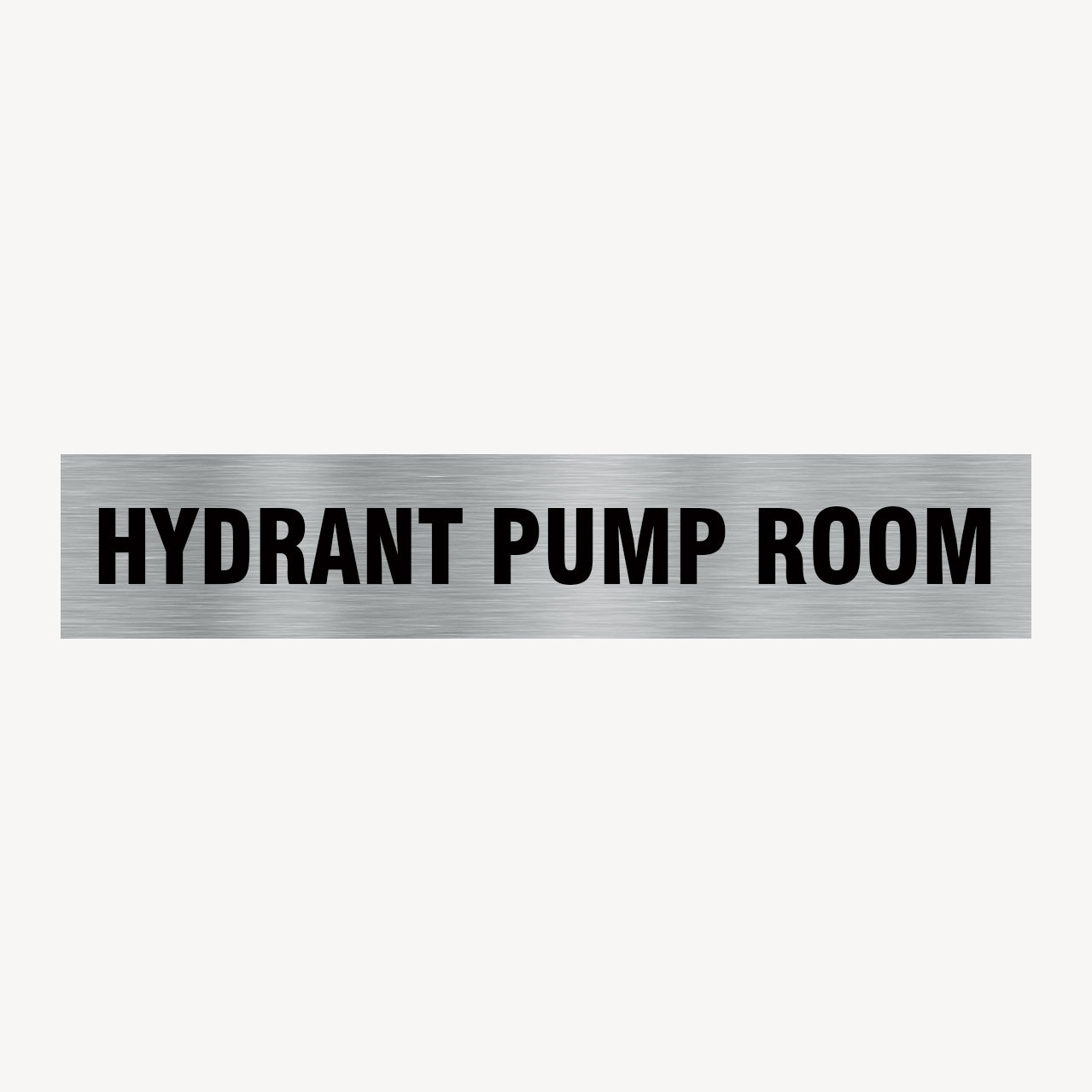 HYDRANT PUMP ROOM SIGN