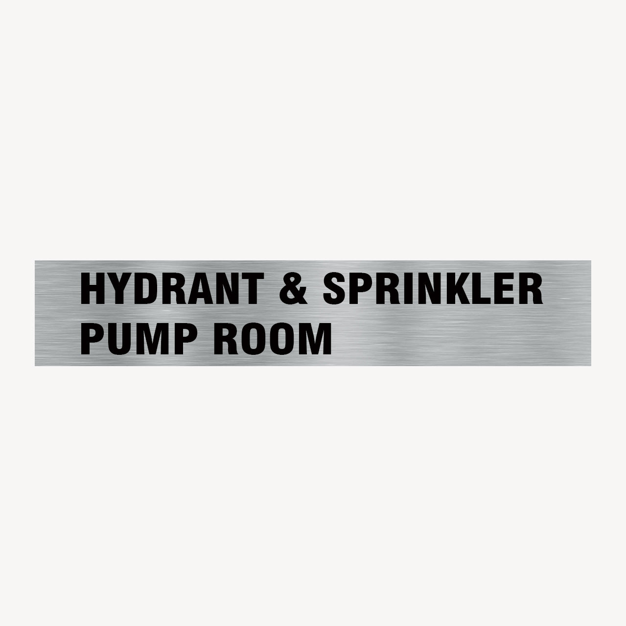 HYDRANT & SPRINKLER PUMP ROOM SIGN - statutory signs at Get Signs