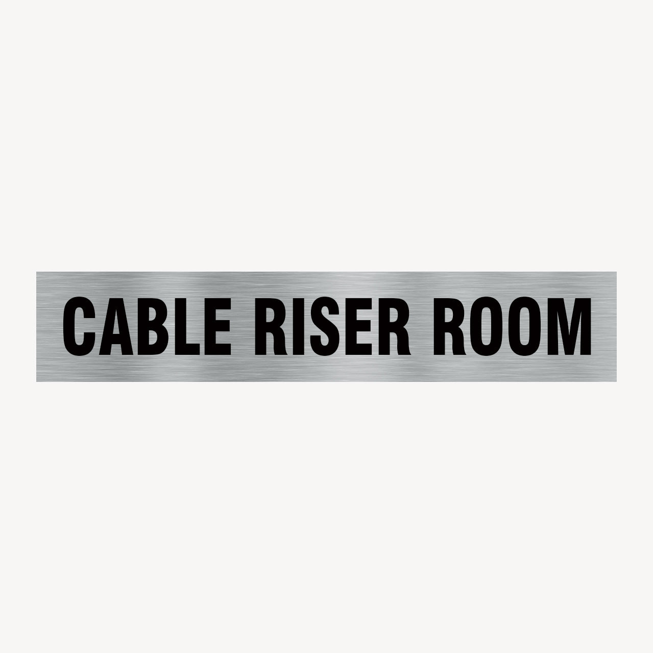 cable riser room sign