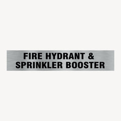 FIRE HYDRANT & SPRINKLER BOOSTER SIGN