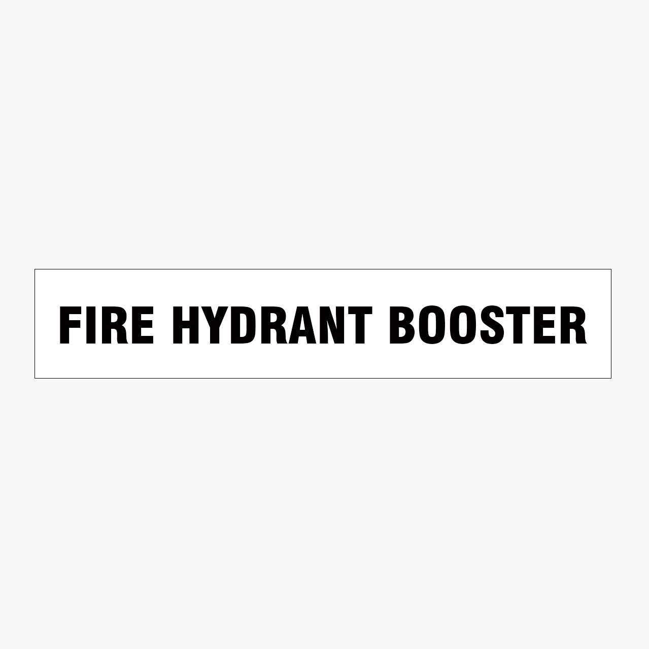Fire Hydrant Booster Sign | Statutory Signs | Delivery Australia Wide ...