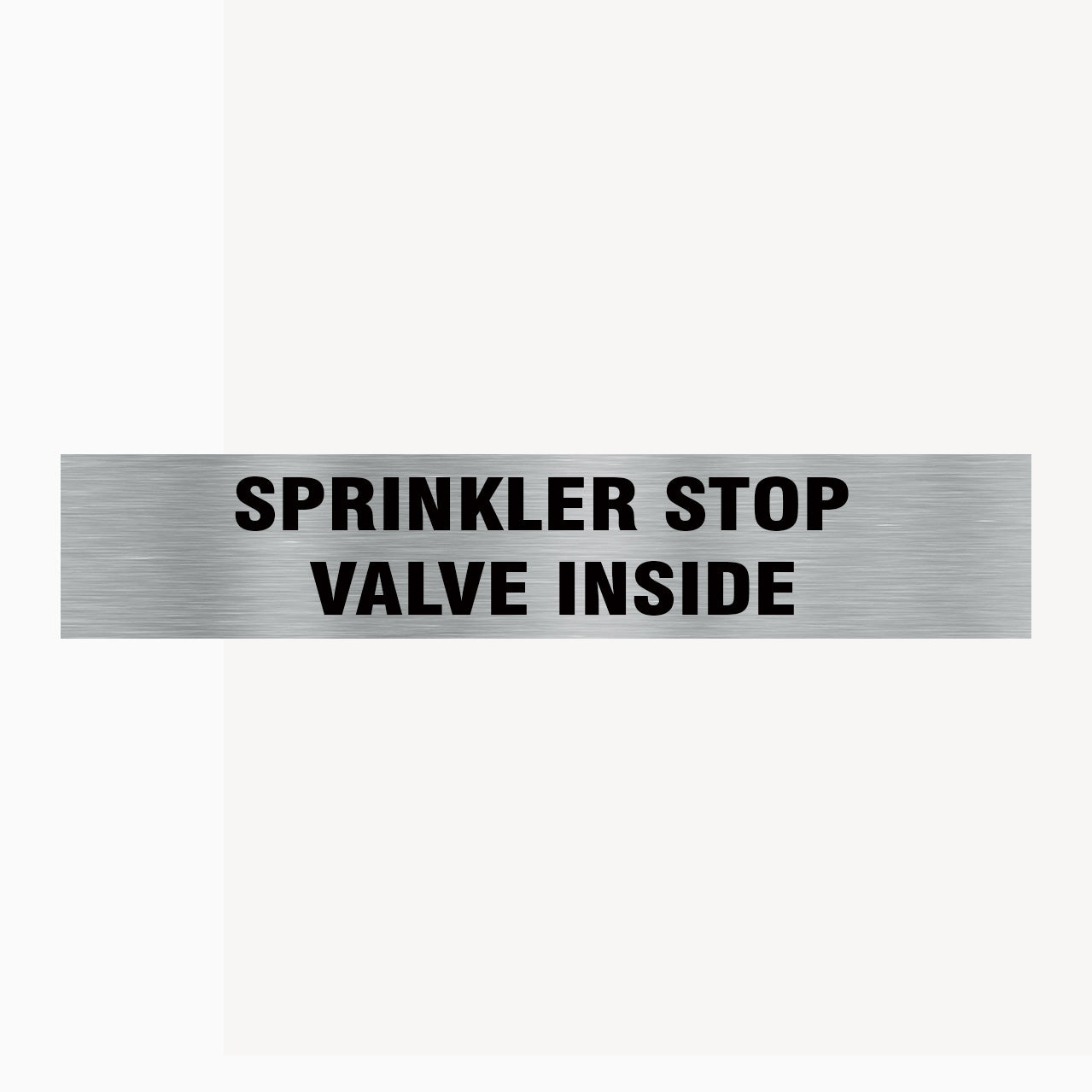 SPRINKLER STOP VALVE INSIDE SIGN - Statutory Signs