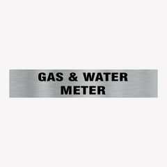 GAS & WATER METER SIGN