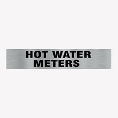 HOT WATER METERS SIGN