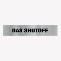 GAS SHUTOFF SIGN
