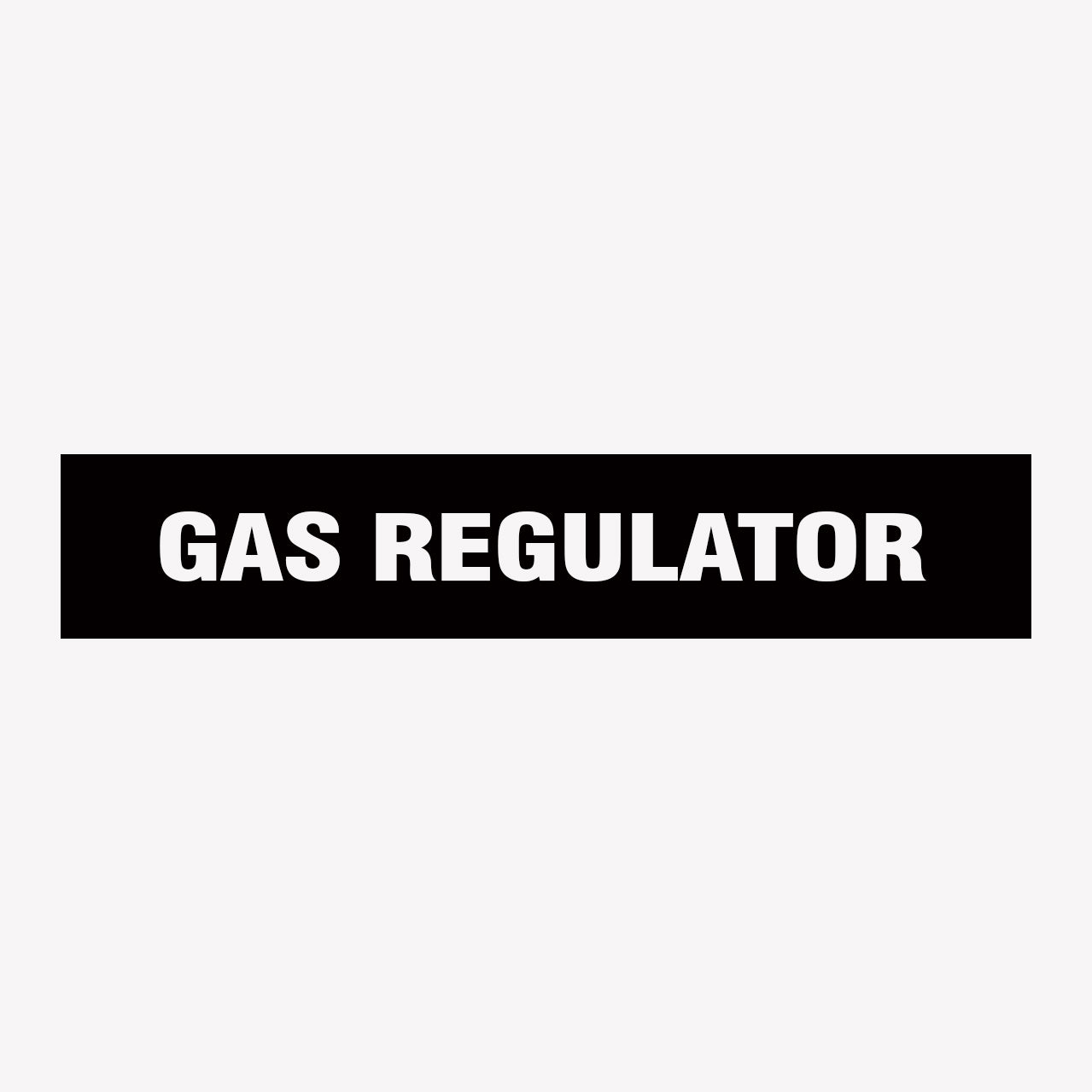 GAS REGULATOR SIGN - SHOP ONLINE ALL STATUTORY SIGNS AT GET SIGNS IN AUSTRALIA