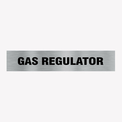 GAS REGULATOR SIGN