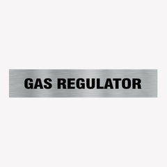 GAS REGULATOR SIGN
