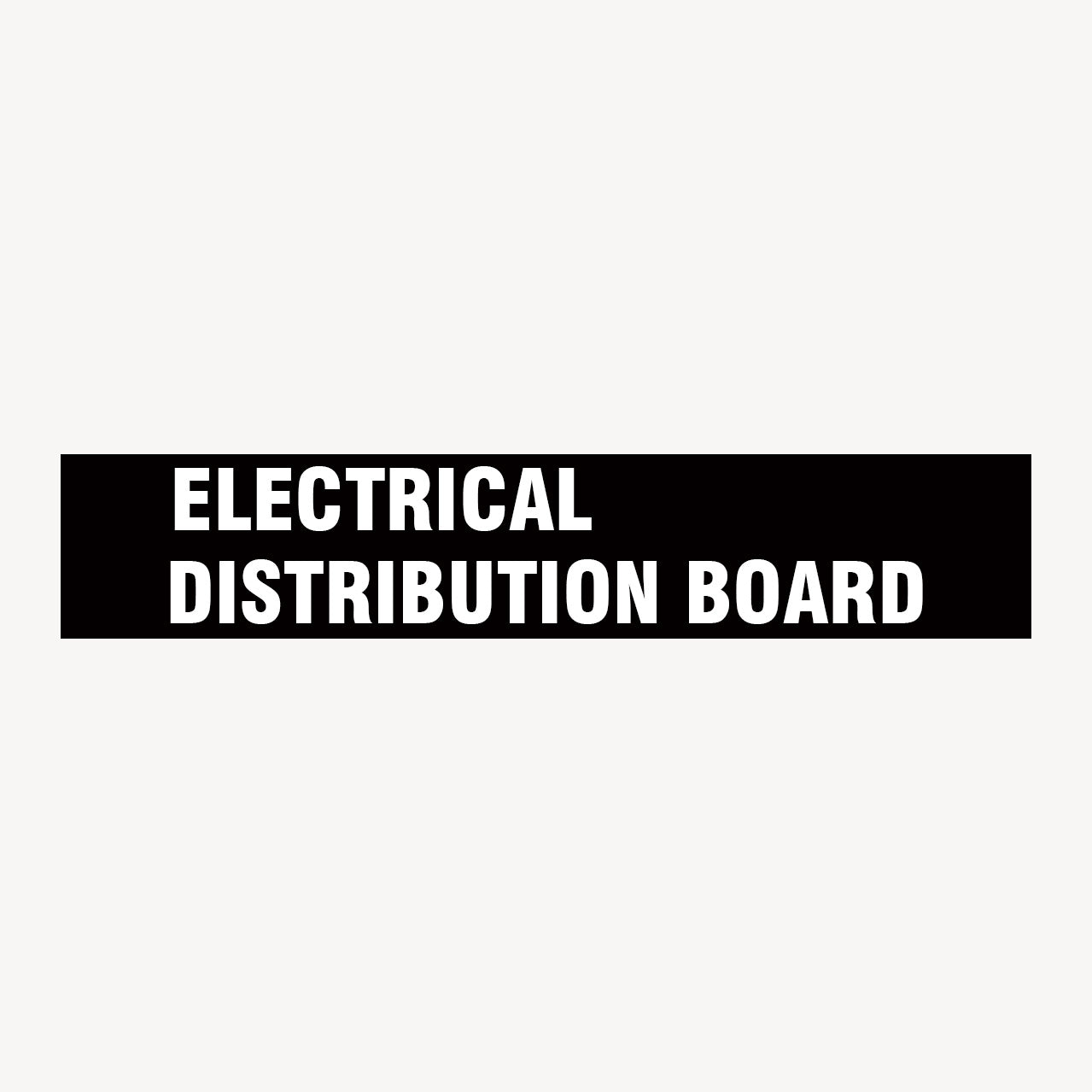 ELECTRICAL DISTRIBUTION BOARD SIGN