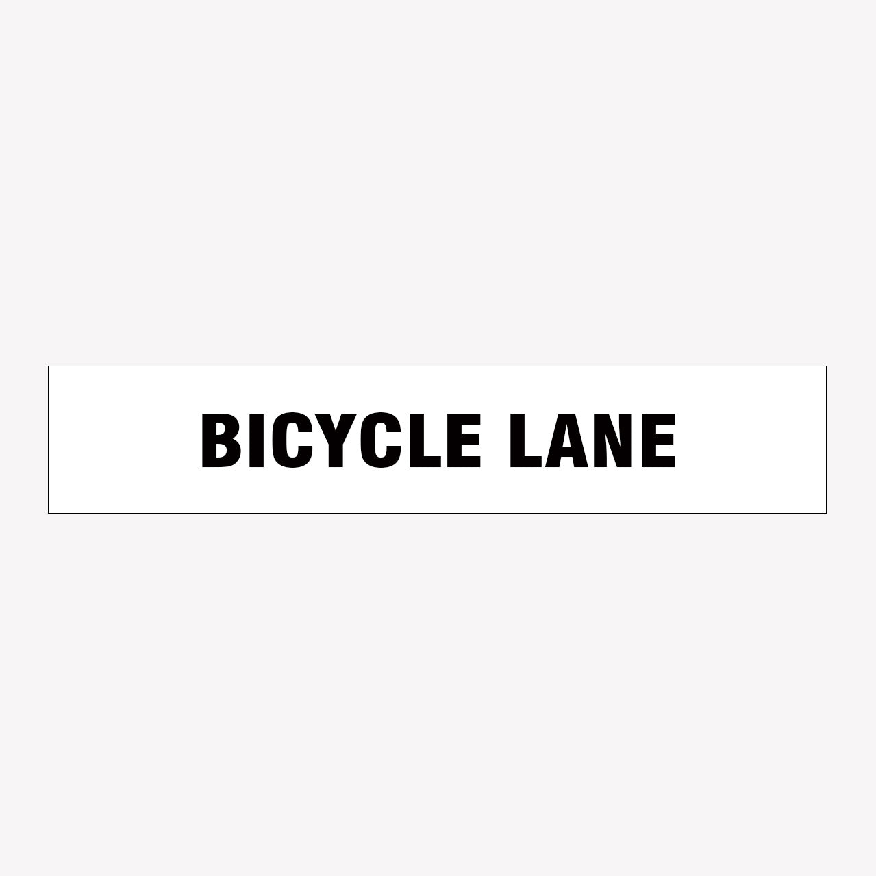 BICYCLE LANE SIGN