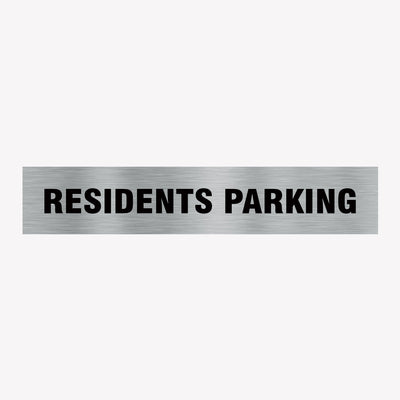 RESIDENTS PARKING SIGN