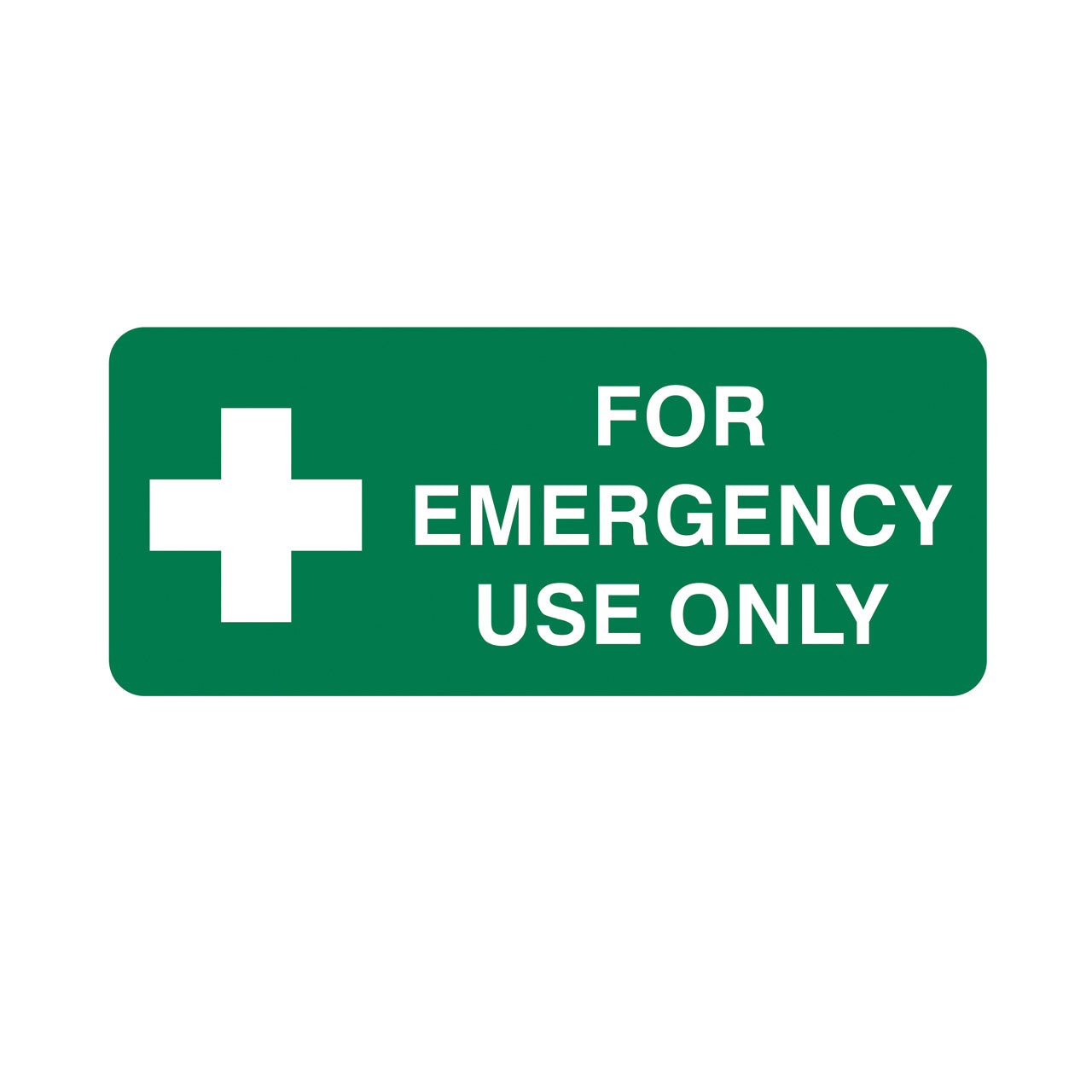 FOR EMERGENCY USE ONLY SIGN - EMERGENCY  INFORMATION SIGNS