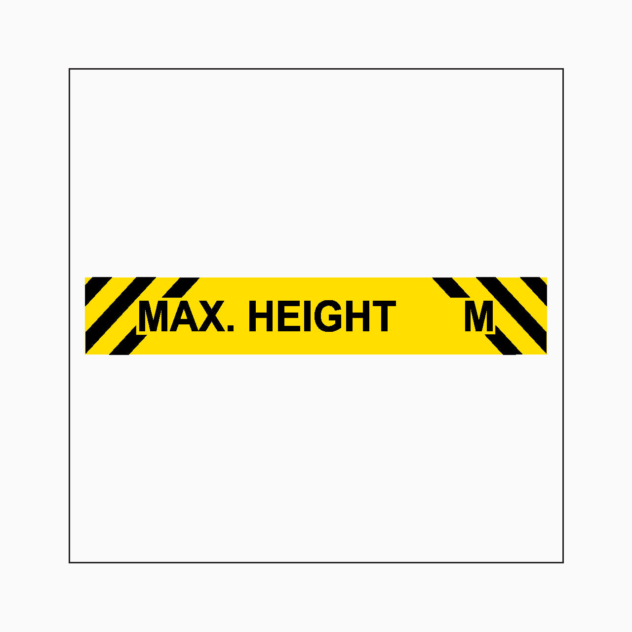 Custom Overhead - Maximum Height Sign – Get signs
