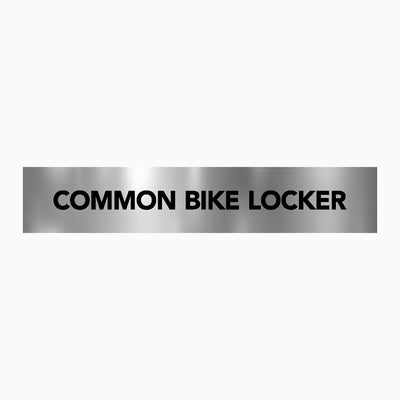 COMMON BIKE LOCKER SIGN