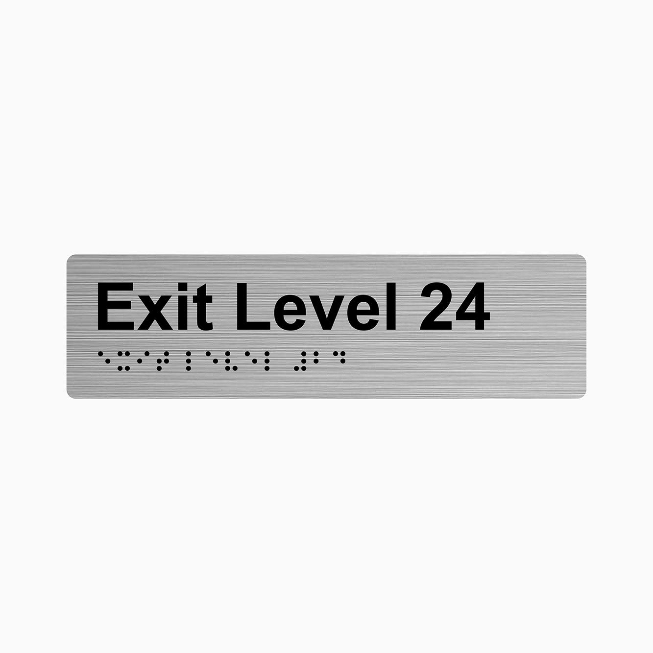 Exit Level Braille & Tactile Signs
