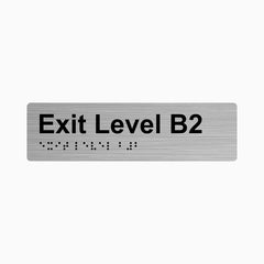 Exit Level Braille & Tactile Signs – Get signs