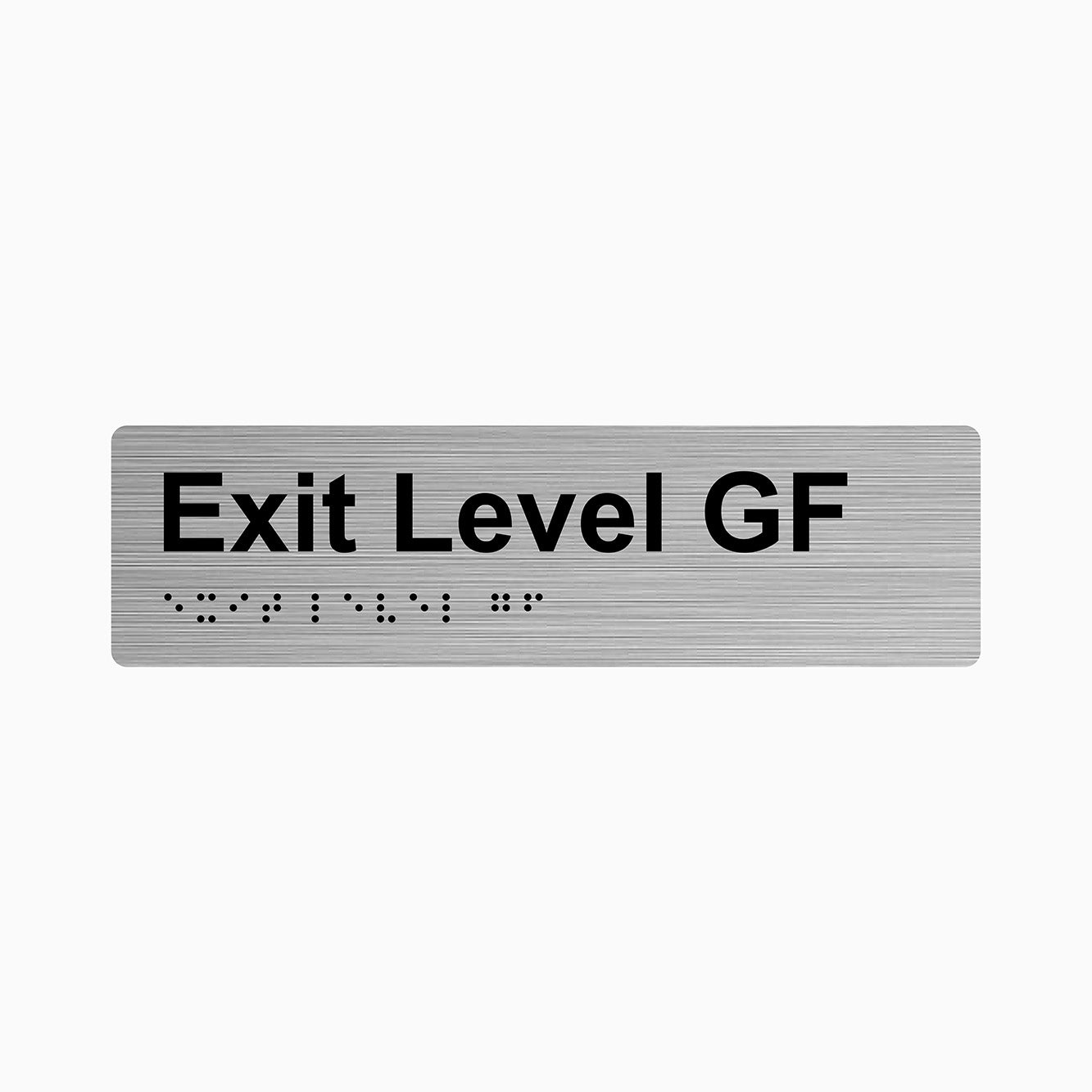 Exit Level Braille & Tactile Signs