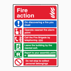 HAZARD SIGN - RISK OF FIRE SIGN – Get signs