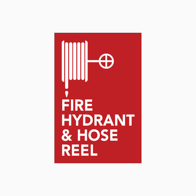FIRE HYDRANT & HOSE REEL SIGN